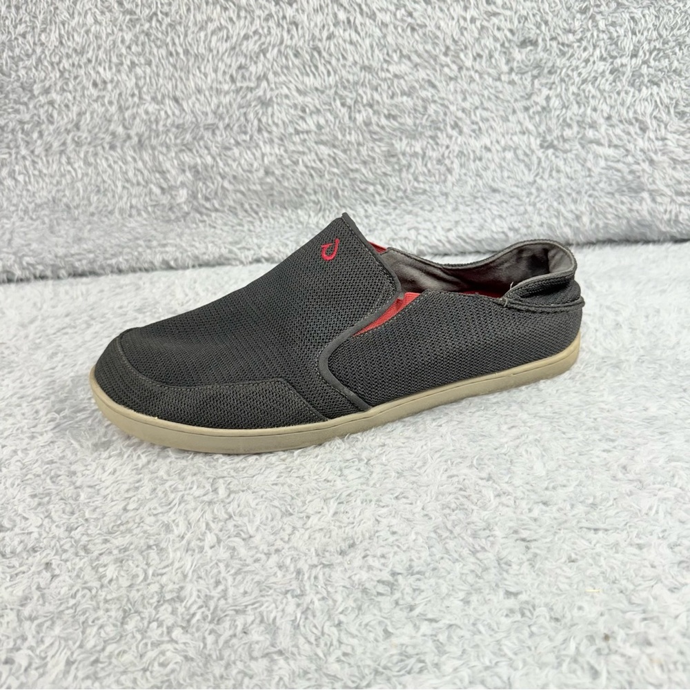 Olukai Nohea Mesh Black Slip On Loafer Sneaker Men’s 11